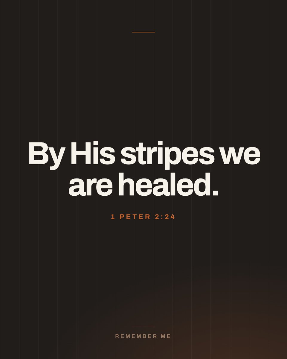 Paula_White's tweet photo. "By His stripes we are healed. " -1 Peter 2:24

The same passage that says Jesus bore our sins also says He bore our sicknesses and carried our pain.

🙏❤ This is Tabernacles... CELEBRATE! https://t.co/v3ybuIxrQf