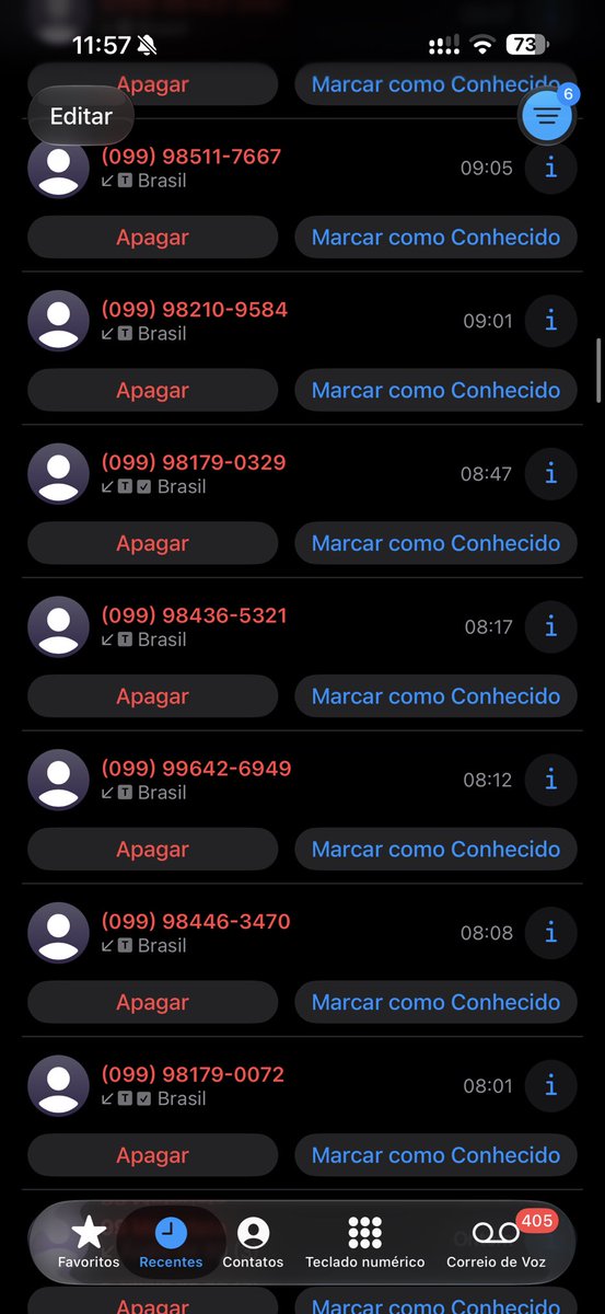 saleselton's tweet photo. Desde 8h da manhã já recebi 30 ligações de números desconhecidos. @TIMBrasil está sério isso. https://t.co/GZwRdbzPKM