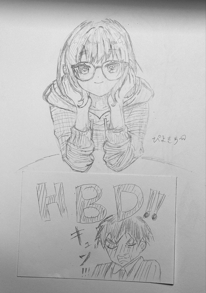 piyokiti_hiyoko's tweet photo. 規律遵守組
誕生日おめでとう!!!!
 #100カノファンアート 
  #100カノFA 
 #守北季鞠生誕祭2026 
 #伊院知与生誕祭2026 https://t.co/vEKkPGzFJ5