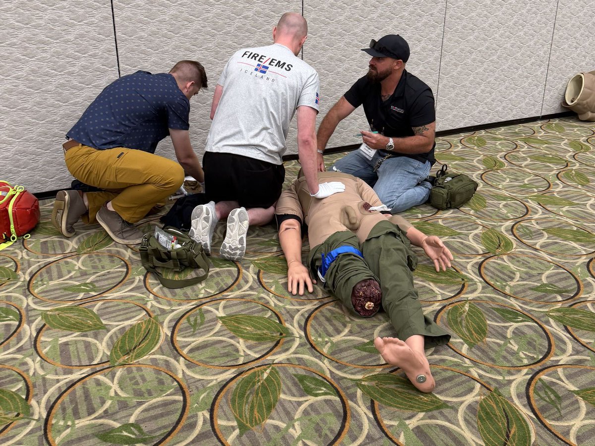 NAEMT_'s tweet photo. Yesterday's NAEMT preconference courses: hands-on tactical casualty care, pediatric emergency care, and Mental Health Resilience Officer training. Thank you to every instructor and student who put in the day.
#NAEMT #EMSWorldExpo https://t.co/kkqOaaIsbK