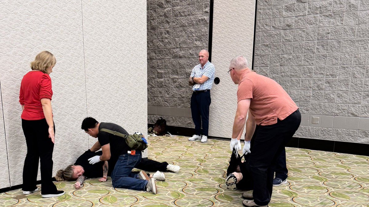 NAEMT_'s tweet photo. Yesterday's NAEMT preconference courses: hands-on tactical casualty care, pediatric emergency care, and Mental Health Resilience Officer training. Thank you to every instructor and student who put in the day.
#NAEMT #EMSWorldExpo https://t.co/kkqOaaIsbK