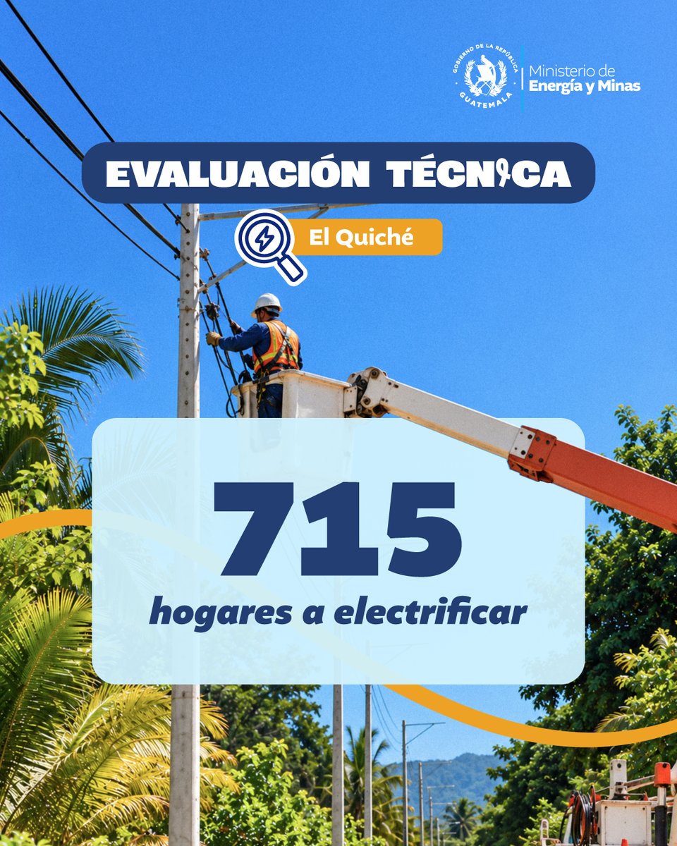 MEMguatemala's tweet photo. En cumplimiento a lo establecido en la Política de Electrificación Rural 2020-2050, el personal de la Dirección de Energía realizó visitas técnicas para evaluaciones socioeconómicas a comunidades de El Quiché. En total 4,044 guatemaltecos serán beneficiados. https://t.co/DdADH3Rqyr