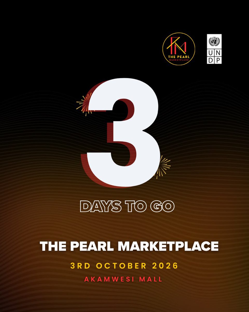ronniedazzler80's tweet photo. Something special is coming to Akamwesi Mall this Saturday! 👀✨

The Pearl Marketplace brings together creativity, culture, fashion, crafts and unique finds under one roof.

📅 03 October 2026
⏰ 8AM–6PM
📍 Akamwesi Mall
🎟️ FREE ENTRY

Come ready to explore, shop and support local talent!

#PearlMarketplace #UNDPUganda