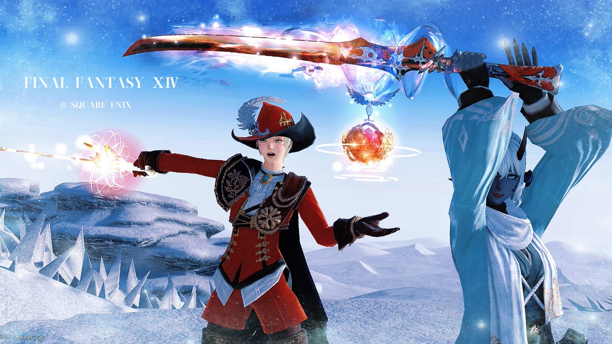 ELIO_W14's tweet photo. 記憶の一塊たくさん集めて
武器強化してみた〜！

先輩にみせてもらってから
憧れがあった赤魔武器っ✨
....赤魔...フロントライン産なんだけどね😗

こういうの初めてやった記念っ #FF14SS https://t.co/3bqAa3C72t
