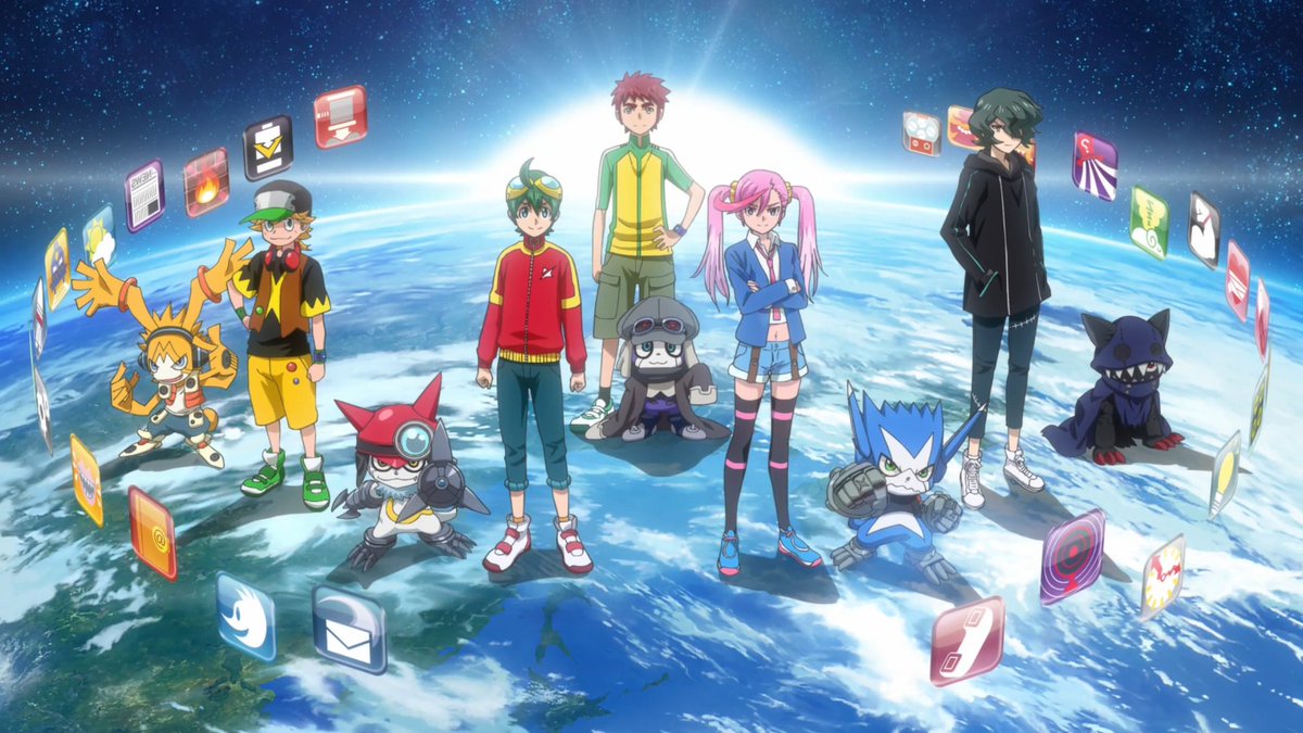 rai_darkness's tweet photo. It's October 1 in Japan!
 
Happy 10th Anniversary to Digimon Universe Appli Monsters, or Appmon!! 

A great series full of kindness that I love so much and means a lot to me...!

I hope everyone can give it a chance too and enjoy it!  
❤️💙💛🖤💚 #Appmon #アプモン #デジモン https://t.co/t3gnm0WHTG