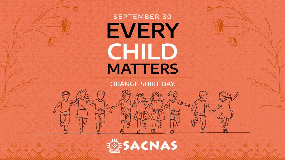 SACNAS's tweet photo. Today is Orange Shirt Day. The orange shirt represents residential school survivor Phyllis Webstad, whose new shirt was taken from her on her first day at age 6. SACNAS acknowledges the lasting harm residential schools have caused Native communities.

#EveryChildMatters https://t.co/91QOMWixVK