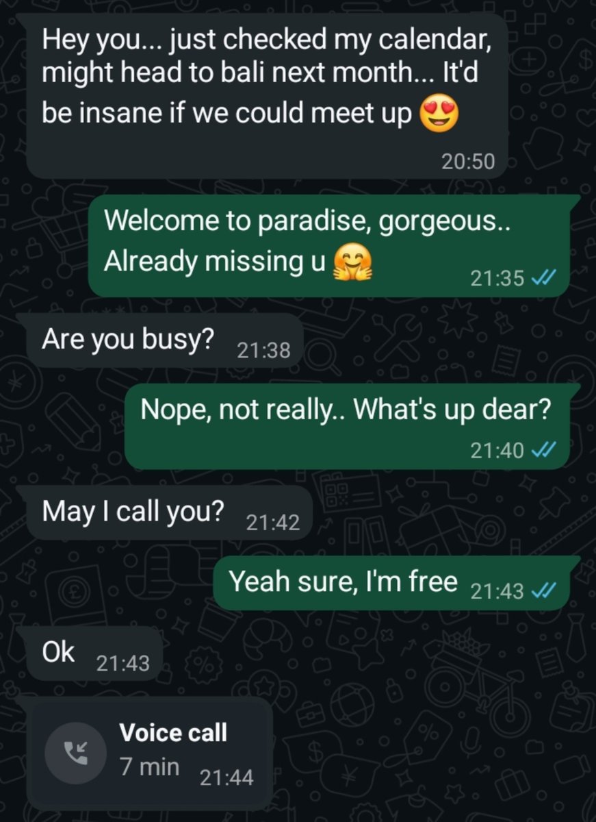 _aldoborneo_'s tweet photo. Malem2 dpt chat di WA dari seorang wanita di Jepang yg rencananya mau ke Bali bulan depan

Ternyata pertemuan 2 thn lalu terlalu pekat utk dia lupakan, entah krn romantisme magis Pulau Dewata atau emg dia merindukan candu yg membekas di memori biologisnya https://t.co/Y5OqehTwmd