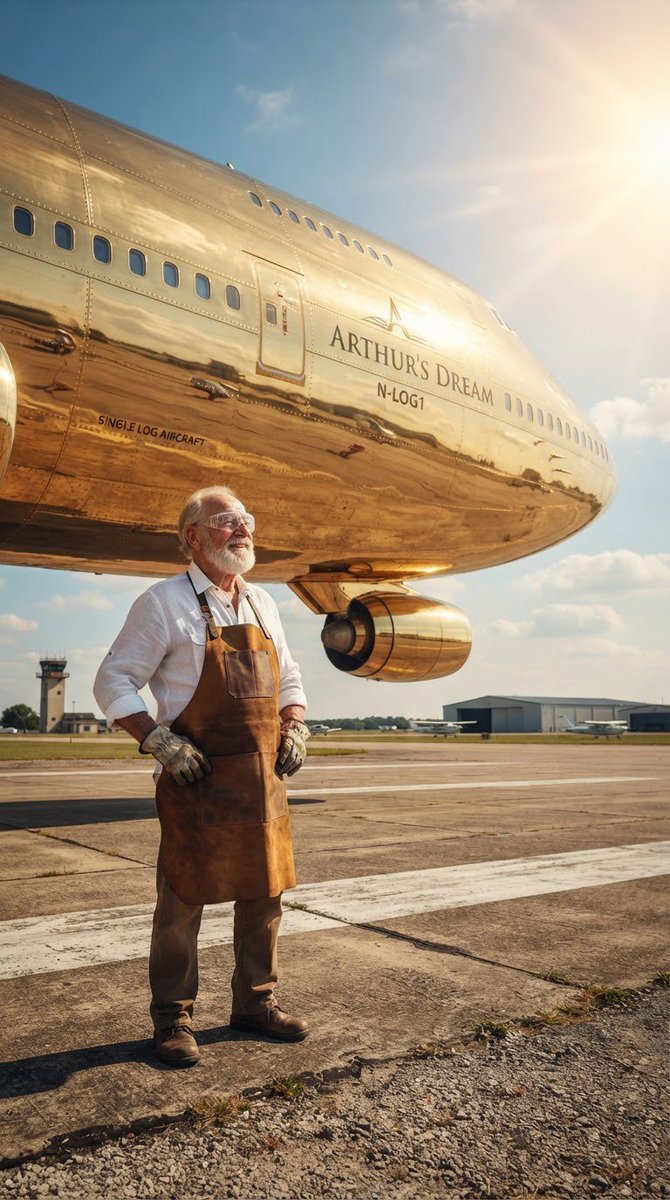 Grandpa Builds Gold Jet