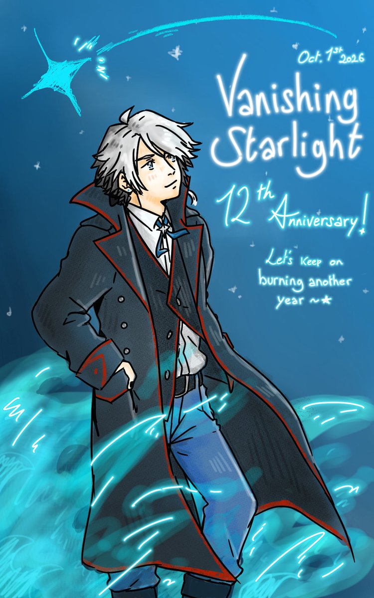 DrIIm0Laurant's tweet photo. ヴァニシング・スターライト12周年おめでとうございます! 
Congratulations on the 12th anniversary ! Let's keep burning !
#ヴァニスタ12周年 https://t.co/c0eSmChuOW