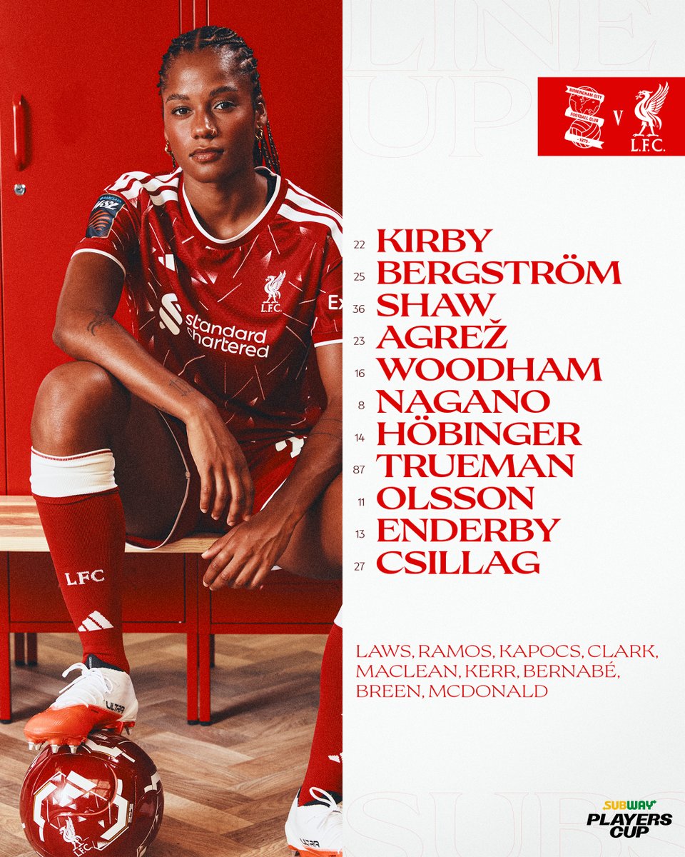 LiverpoolFCW's tweet photo. Here's how we line up to face Birmingham City tonight 📋 https://t.co/xKnTYzBaoY