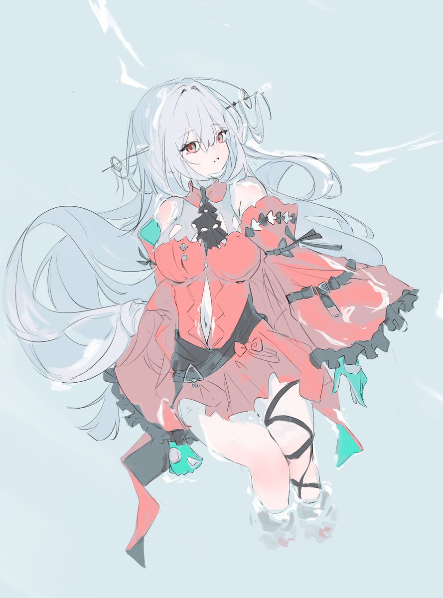 a4paper821's tweet photo. 濁心斯卡蒂
#Arknights #明日方舟 https://t.co/Dac68KvBEg