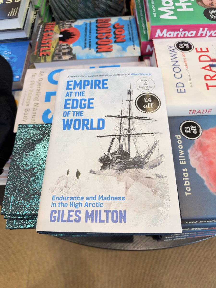 DavidjMeadows's tweet photo. @GilesMilton1 @Waterstones Found it. They had to search for it and said it was in the historical section. It wasn’t in the new release section. https://t.co/VWqHb10947