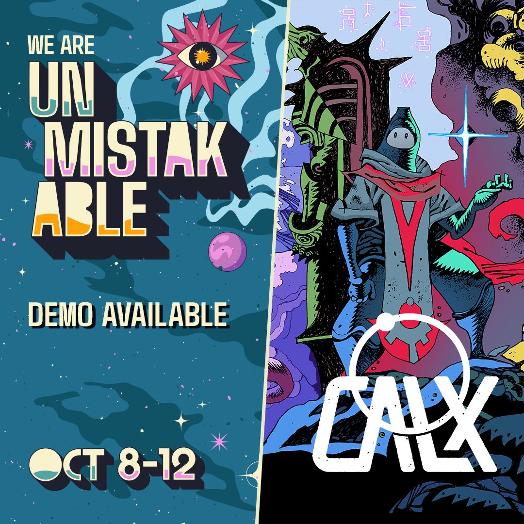 DearVillagers's tweet photo. CALX will be part of the Unmistakable Festival on Steam, starting October 8th! 

The demo will be available, with the full game releasing January 21st 2027 🕜

 #UnmistakableFestival https://t.co/9yAXptIj0U
