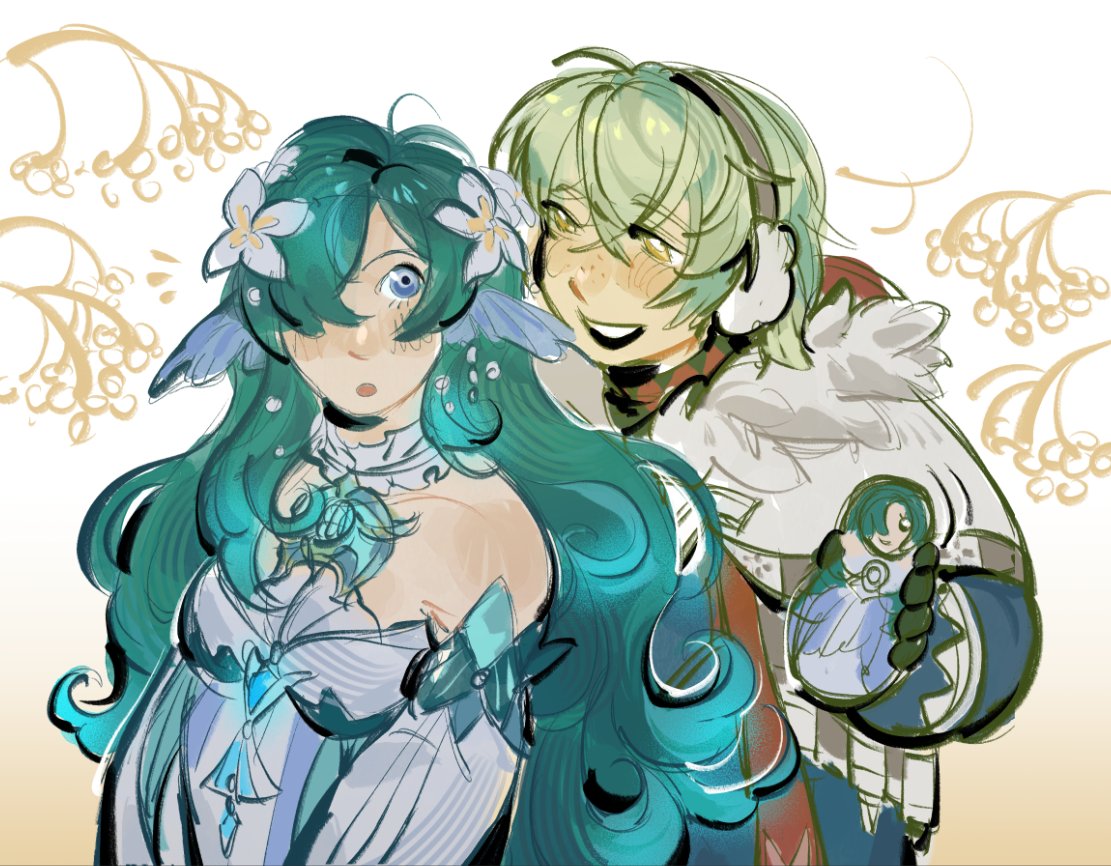 shkatulochkaa's tweet photo. Me and my fih gf

#GenshinImpact #Vodyanitsa #Alyosha #art https://t.co/Vm4MITdKZD
