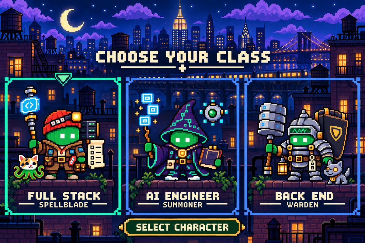 FonziAI's tweet photo. Choose your class https://t.co/8UM9kyUNA5