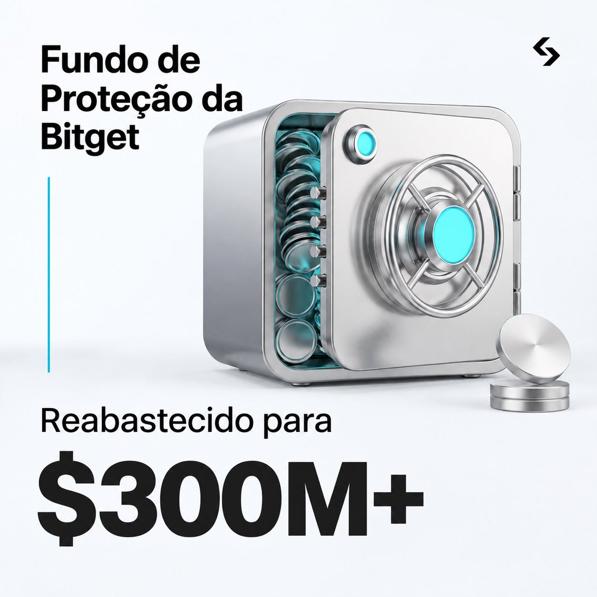 bitget_pt's tweet photo. 🛡️ Atualização do Fundo de Proteção da Bitget 📢

A Bitget reabasteceu seu Fundo de Proteção dos Usuários, restabelecendo seu valor para mais de US$ 300 milhões.

O Fundo de Proteção é uma camada adicional de segurança para os ativos dos usuários, financiada com capital próprio da Bitget.