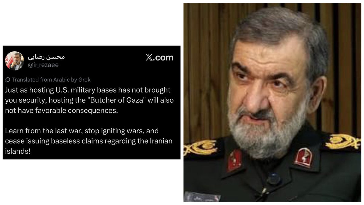 NicholasLissack's tweet photo. Mohsen Rezaei, head of Iran’s Supreme National Security Council, has effectively claimed responsibility for the failed FlyDubai Flight 1073 hijacking.

He then threatened the UAE with further “consequences” unless it cuts ties with Israel.

The Iranian regime is evil. Free Iran! https://t.co/ytVmIJwffm