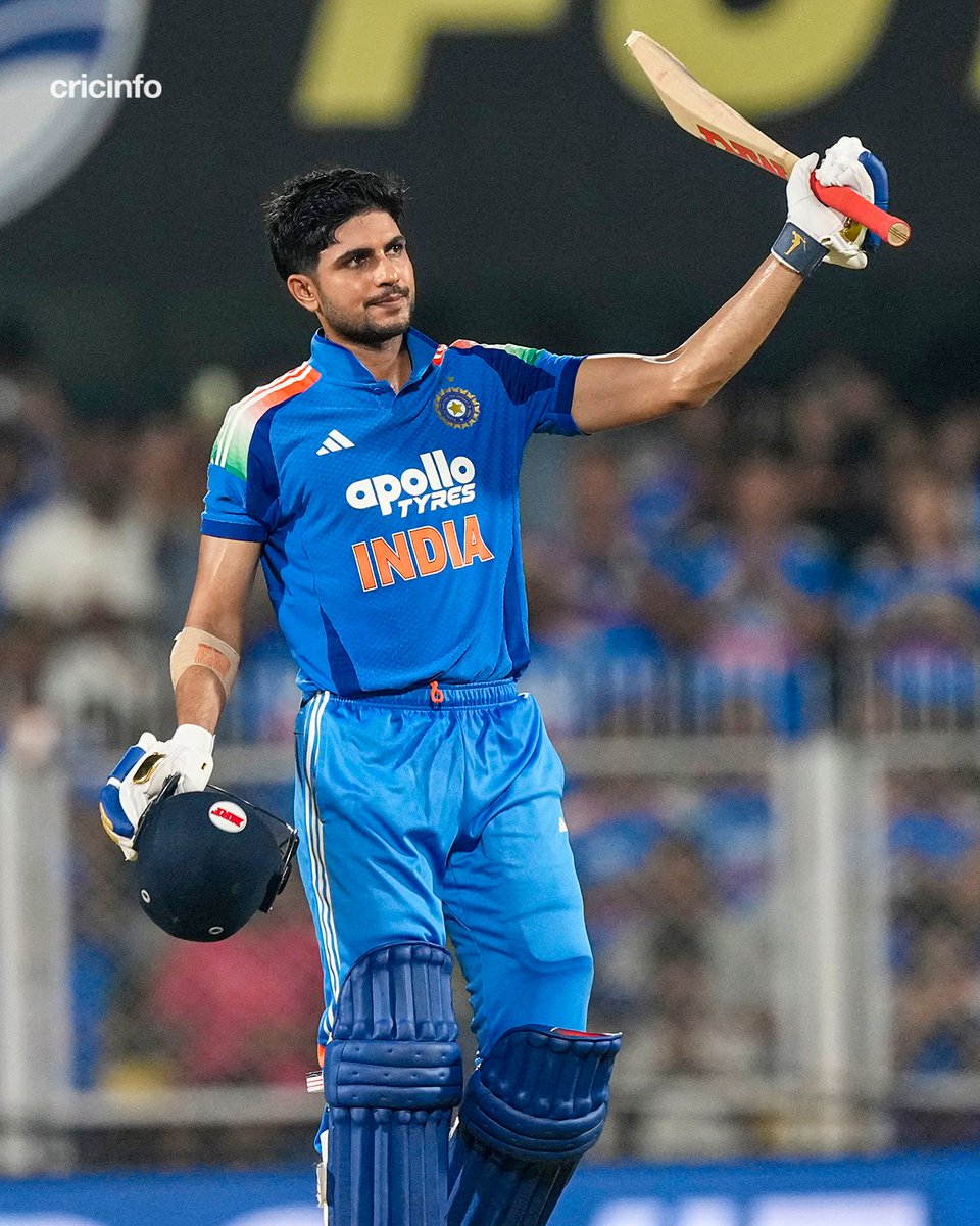 cricinfo's tweet photo. A 62-ball hundred for Shubman Gill 🔥

✅ His fastest in ODIs 
✅ The fastest in a India vs West Indies men's ODI https://t.co/LV1sRxIk93