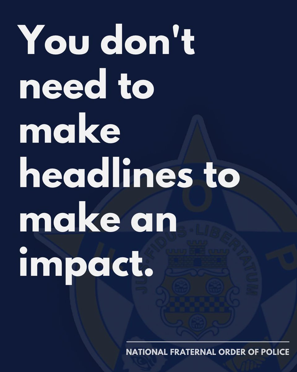 GLFOP's tweet photo. Some of the most meaningful work happens quietly, without cameras or recognition. It still matters.
#LawEnforcement #FOP #OfficerAppreciation #BehindTheBadge #PublicSafety https://t.co/PdMRpwvetA