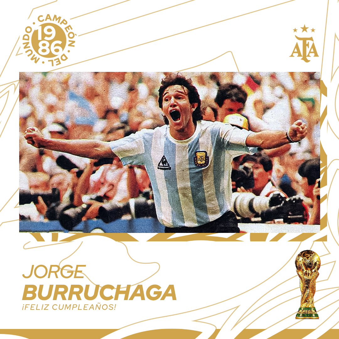 Argentina's tweet photo. #SaludoAlbiceleste 🇦🇷 ¡Felicidades, Burru! 🎂🏆 https://t.co/kBMawqKU5J