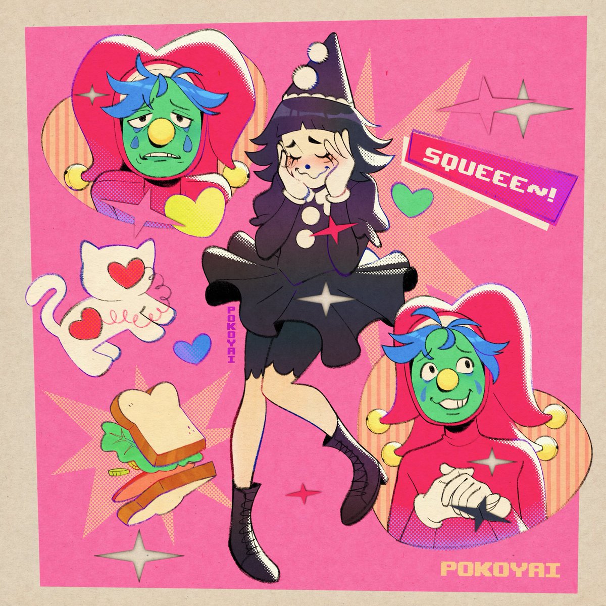 pokoyai's tweet photo. Just thinkin about jesters n clowns,,, #endacopia https://t.co/aoxUBrhKJV
