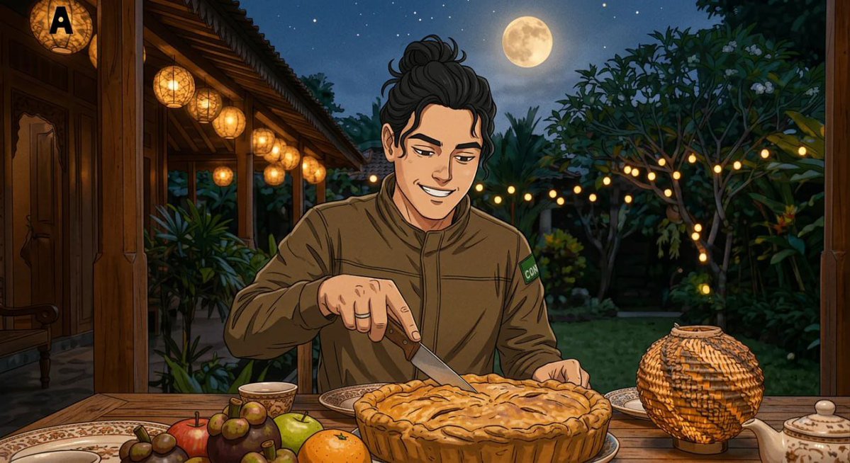 liburterus7's tweet photo. Mid-Autumn 🌕
Athletix #2886 finally slows down
lanterns up, mooncake on the table
people he actually wants to be around
Even the ones who grind hardest
need a night like this 🥮✨
@BuildOnViction @Frontier_DAO
@ContrariansNFT @TheIvyNFT
#FrontierCreative #FrontierAutumn https://t.co/poGSVkZmmV