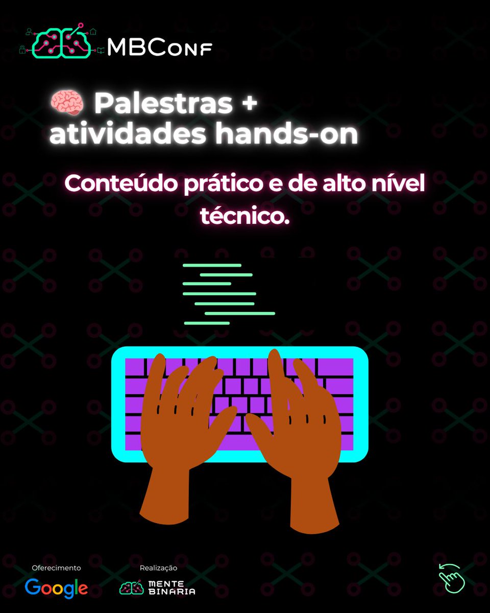 mentebinaria's tweet photo. 🚨 Inscrições abertas para a MBConf 2026.2!

🔐 4 palestras sobre cibersegurança
📅 30/10 | 08h às 19h
📍 São Paulo/SP
☕ Welcome Coffee + almoço
📜 Certificado
🎟️ Evento gratuito

Também buscamos pessoas voluntárias para apoiar o evento!

🔗 https://t.co/Xs8vSuPshW https://t.co/8mw1wabNN6