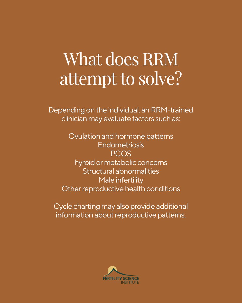 Fertility_Sci's tweet photo. Restorative Reproductive Medicine (RRM) takes a different approach to fertility care. For couples seeking fertility care that respects life, learning about RRM can open the door to options they may not have known existed. #FertilityCare #Infertility #FertilityAwareness https://t.co/Z7K6YtY8g9