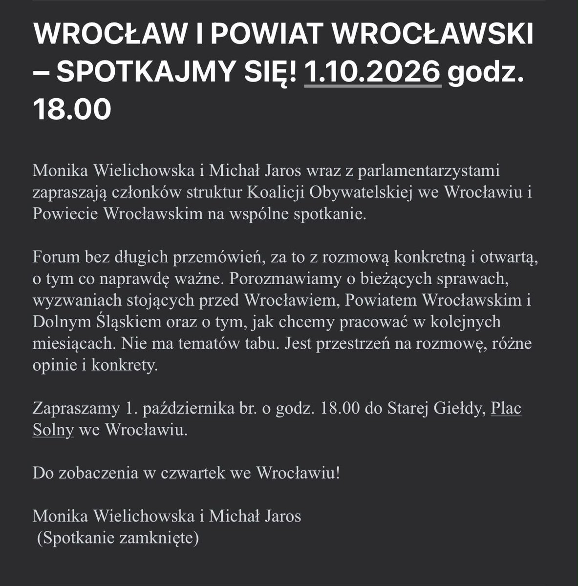 MarcinTorz's tweet photo. ‼️🟥‼️TOTALNY SKANDAL! W KO PRZEGINAJĄ NA MAXA! ALE KARAWANA JEDZIE DALEJ!

Pamiętacie aferę w Kłodzku, gdy wyszło na jaw, że działaczka PO krzywdziła dziecko i psy, a mając postawione straszliwe prokuratorskie zarzuty wciąż działała w najlepsze w partii @donaldtusk?

🔥Każdy pamięta - to była, wtedy, największa wizerunkowa katastrofa KO, a o znęcaniu się nad dziećmi i psami mówiła cała Polska.

W aferę uwikłana została też partyjna koleżanka niesławnej Kamili W., wicemarszałkini @MWielichowska i inni lokalni politycy, w tym były wojewoda @awizen.

➡️Konsekwencje indywidualne? Prawie żadnych - jedynie Maciej Awiżeń został w marcu wyrzucony z zarządu Polskiej Grupy Uzdrowisk (spółka skarbu państwa). I to tyle. Zresztą...

❌️Minęło raptem pół roku i ekipa KO z Kłodzka i okolic uznała najwyraźniej, że nikt już o aferze pedofilskiej/zoofilskiej nie pamięta.

💰Wyobraźcie sobie, że - info mam od trzech niezależnych od siebie źródeł - wyrzucony w marcu z zarządu PGU Awiżeń właśnie wygrał konkurs (haha) I wraca do tego samego zarządu, z którego wyleciał. Zarobki: nawet 60 tysięcy złotych miesięcznie!

✅️Awiżeń to absolwent Collegium Humanum. Ale nie ma to żadnego znaczenia, skoro nie ma też znaczenia afera Kłodzka. 

Najpierw rzucają go psom na pożarcie, potem odczekują i przywracają na intratne stanowisko, gdy zrobiło się ciszej.

🔴Zresztą, comeback Awiżenia to element większej politycznej układanki. Do gry chce wrócić również jego patronka, czyli Monika Wielichowska. 

🟥Oburza to część działaczy KO, którym nie podoba się, że Wielichowska- mimo gigantycznej afery kłodzkiej- znowu stara się rozpychać w partii. 

Już jutro ma spotkać się z działaczami z Wrocławia. I ma nie być tematów tabu. 

⁉️Ciekawe zatem, czy Wielichowska opowie publicznie o swojej znajomości z Kamilą W.

PS
Jak słyszę start Wielichowskiej do Sejmu z Kłodzka nie wchodzi w grę, szukają innego okręgu.
