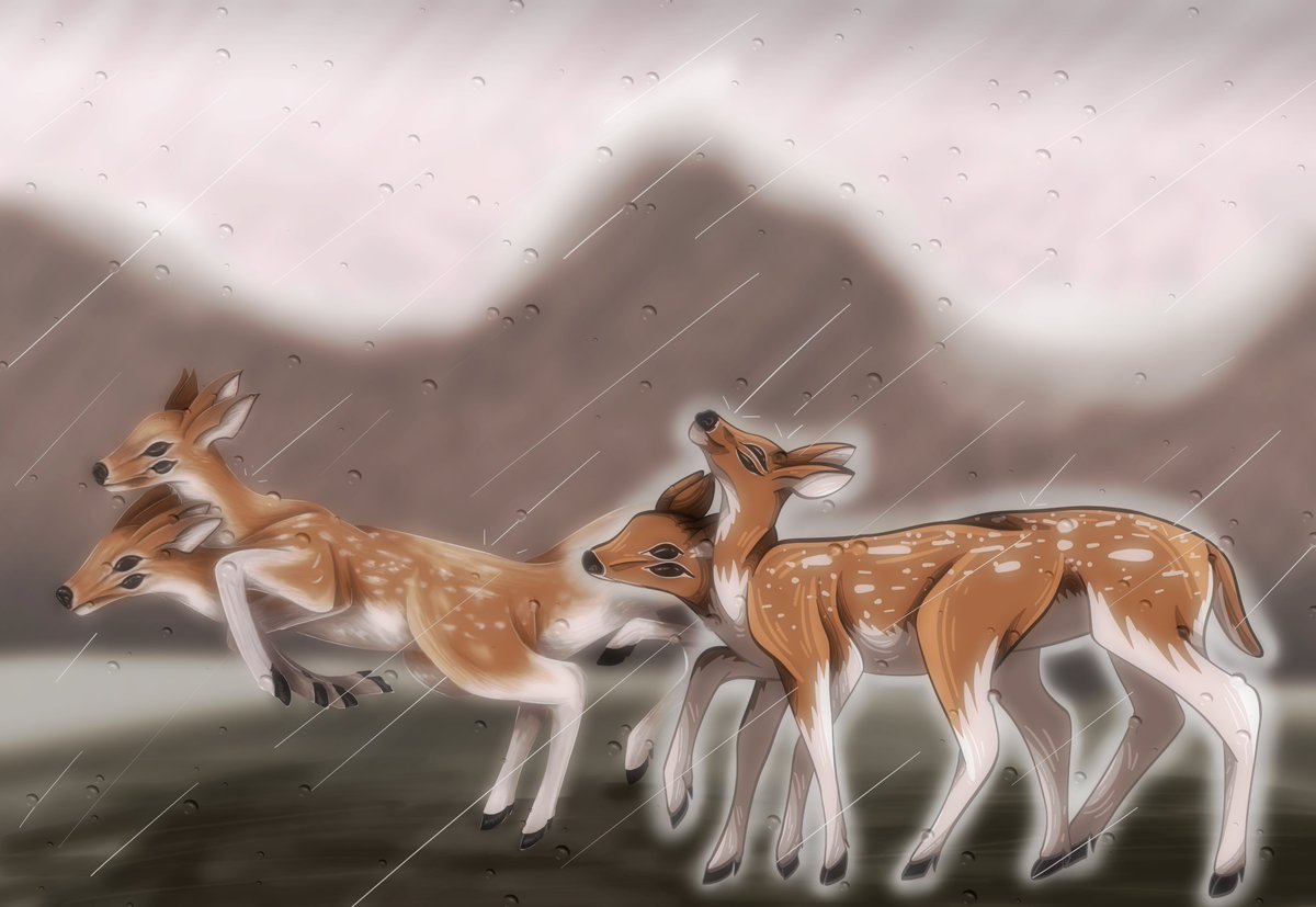 AGingerArtist's tweet photo. Mixed my realistically art style with my cartoon art style it looks amazing I love it sm.
Deer ×2 2 heads, 8 legs, 4 ears and, 4 eyes.

#drawing #art #design #deer #realistic https://t.co/IoIaYQqSMF