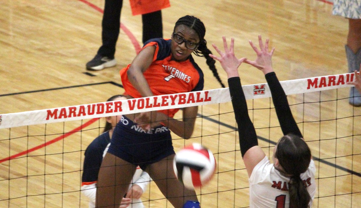 MWelchSLM's tweet photo. STORY: @WakelandVB sophomore Skye Lincoln racked up 28 kills in just four sets on Tuesday to help Frisco Wakeland take sole possession of 3rd place in 5-6A following a road win at Marcus: https://t.co/naDenW3wg9 https://t.co/Wra4DHQwql
