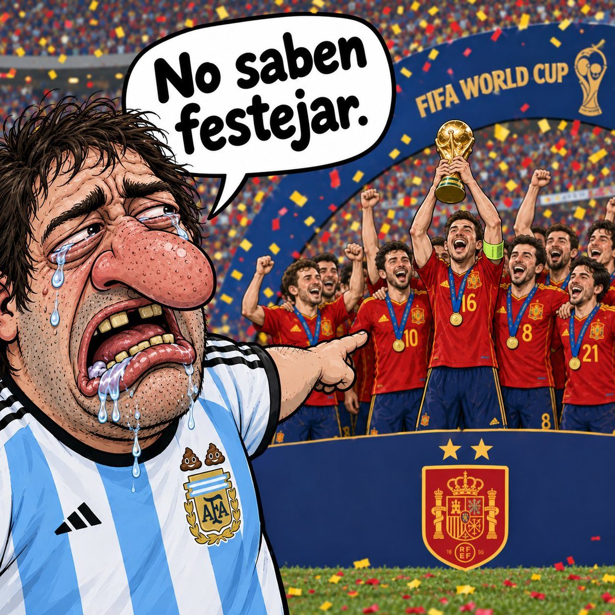CeliaLp96929126's tweet photo. 73 días de llantos y sollozos... 😂🤣🤣
🇦🇷🐒⚽️😭😭😭😭 https://t.co/olrJHdkaih