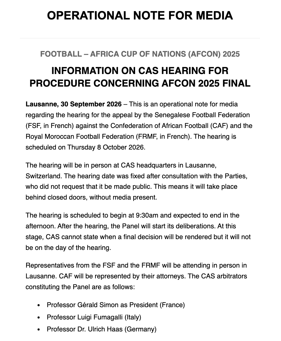 thomasmlambo's tweet photo. Thursday 8 October 2026 is a BIG DAY in African football https://t.co/SyieY7ILDg