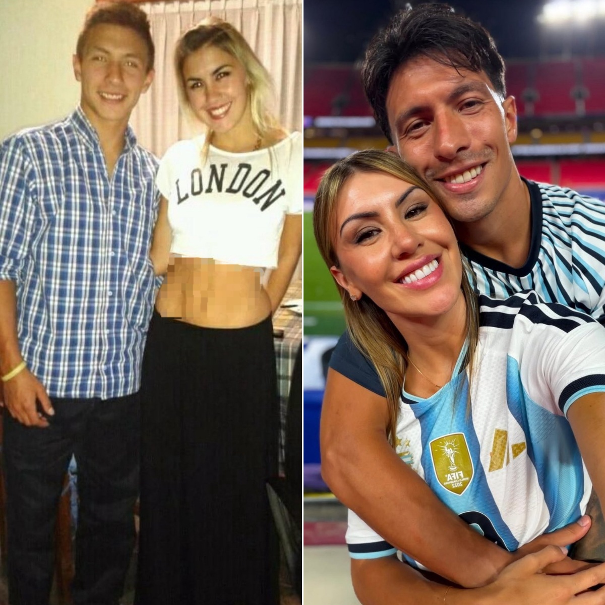 ManUtdXtra's tweet photo. Without expectation  
Only pure love  

Lisandro Martinez and his wife ❤️🥰 https://t.co/gs4crflWbb
