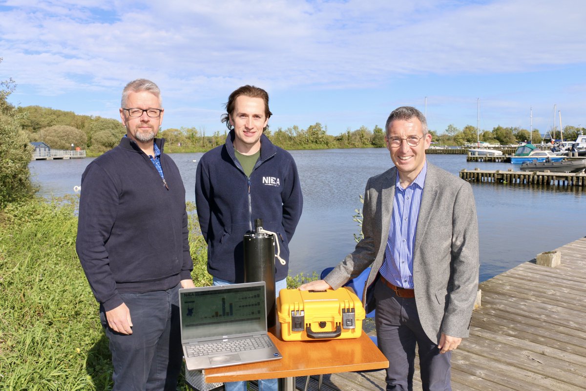 daera_ni's tweet photo. ‘Data will drive action at Lough Neagh’ – DAERA Minister @AndrewMuirNI launches second phase of Lough Neagh Water Quality Dashboard with results from nine further monitoring locations added. More info: https://t.co/oU2cHZlYLL https://t.co/F7sZtSmbwK