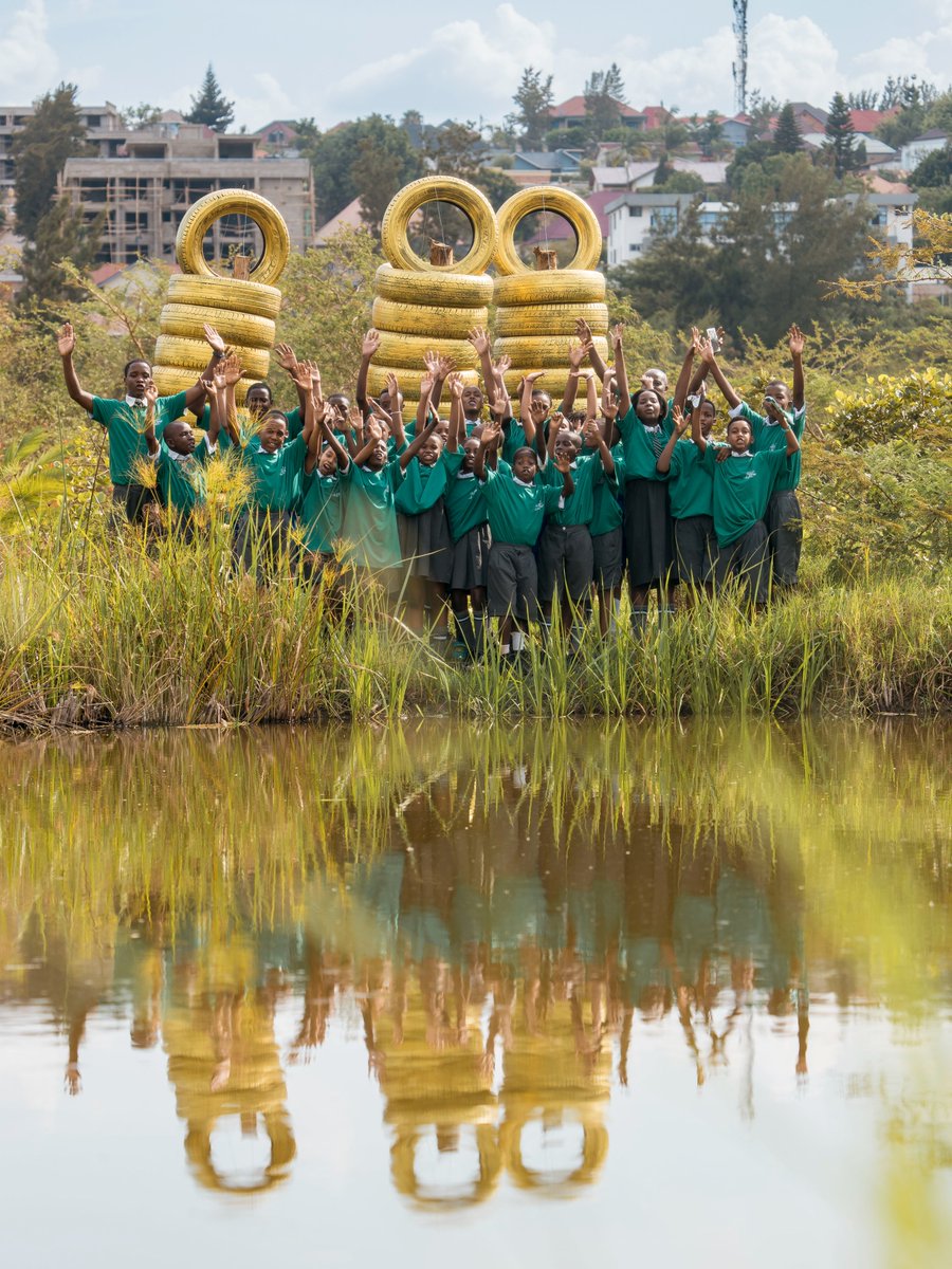 nyandungupark's tweet photo. This afternoon, we spent time exploring the wetlands with students from Remera Academy.
As we walked alongside the ponds, the group learned how swamp ecosystems naturally filter water and observed the incredible variety of bird species living throughout the park. While textbooks explain ecological functions, seeing a restored wetland in action helps build a personal connection to the landscape reminding us why caring for our environment starts with understanding it firsthand.

#NyandunguExperience #NyandunguEcoPark #VisitRwanda #EnvironmentalEducation #WetlandConservation