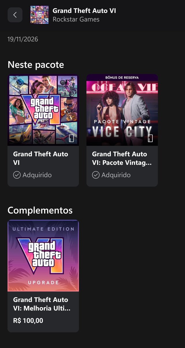 __L_e_0_'s tweet photo. Insano, consegui comprar o GTA VI apenas com os pontos do Microsoft Rewards. Com isso, recebi um cashback em pontos e agora estou acumulando para pegar o update da versão Ultimate

Muito foda economizar com games no #Xbox https://t.co/zgX8mI7u6t