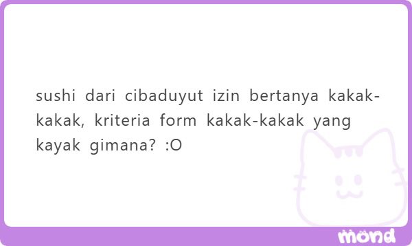 StSenandika's tweet photo. Berikut adalah kriteria formulir dari para pekerja Stasiun Senandika! https://t.co/pifTBUexx6