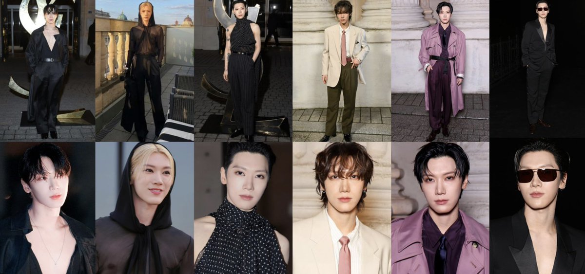 PPTT_1001's tweet photo. น้องเตนล์กับลุคชมโชว์ของ Saint Laurent ทั้ง 6 ครั้ง มีทั้งลุค Feminine&amp;Masculine น้องเตนล์กล้าใส่ สนุกกับการแต่งตัว ไม่มีข้อจำกัดทางเพศเลย ชอบลุคไหนกันคะ🐈‍⬛🖤

TEN AT SAINT LAURENT SUMMER27  
#TENforYSLPFW27 #Saintlaurentxten https://t.co/Xyyq5saZeP