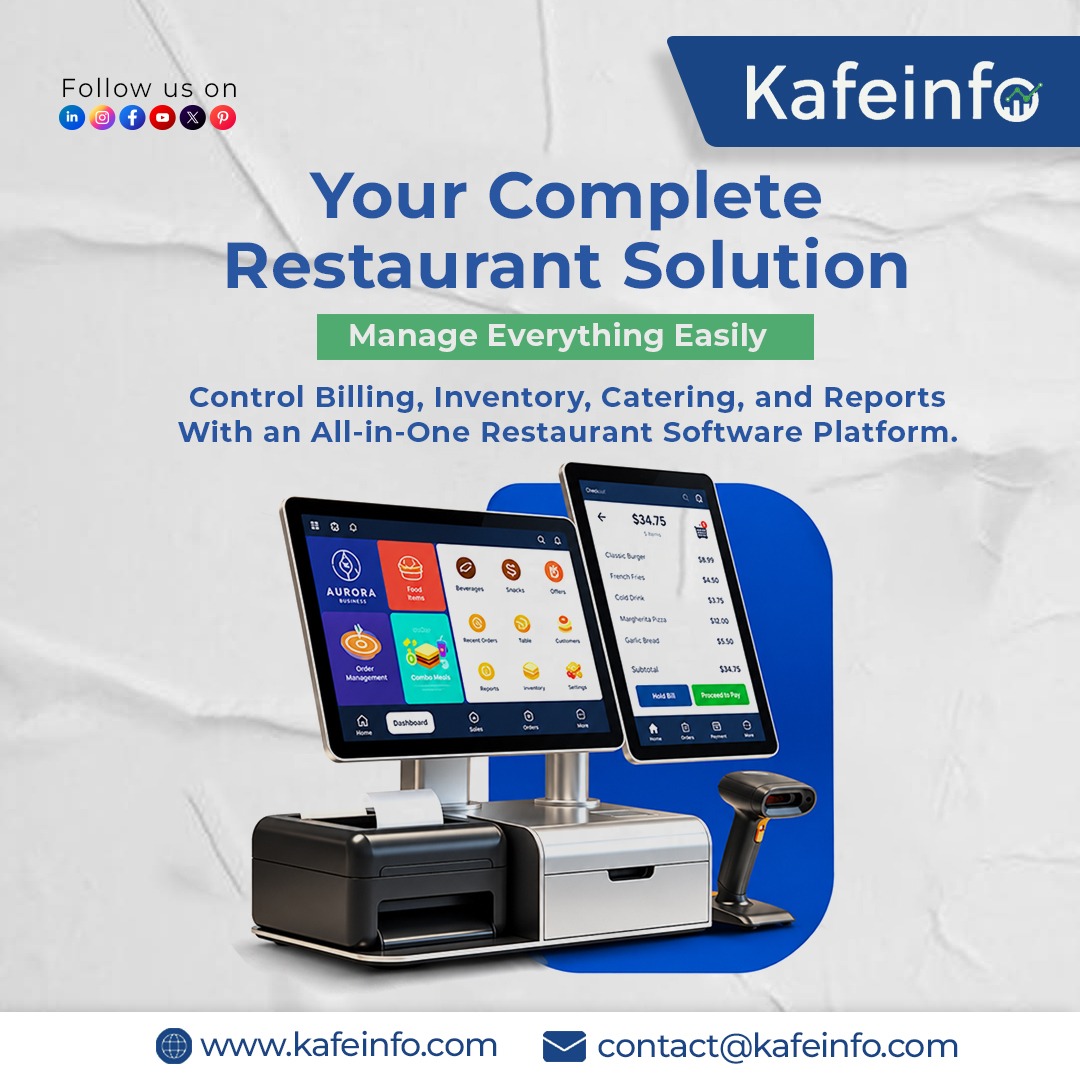 Kafe_Info's tweet photo. Your Complete Restaurant Solution for Smarter Management
#Kafeinfo #RestaurantSoftware #RestaurantManagement #RestaurantPOS #RestaurantTechnology #RestaurantOperations #InventoryManagement #BillingSoftware #CateringSoftware #RestaurantAutomation #FoodServiceTechnology #Smartload https://t.co/Fh3Nh7aOc6