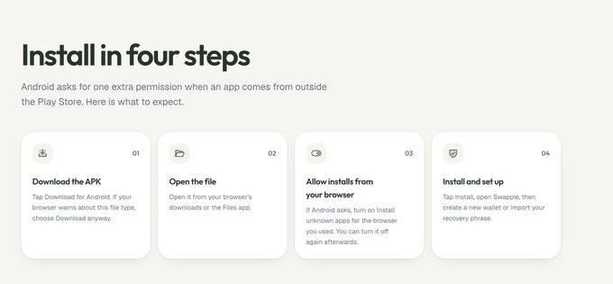 Swappie_trade's tweet photo. Install Swappie in 4 easy steps now on our site  

https://t.co/QCgNZXmea9 https://t.co/pOq2t1JdUx