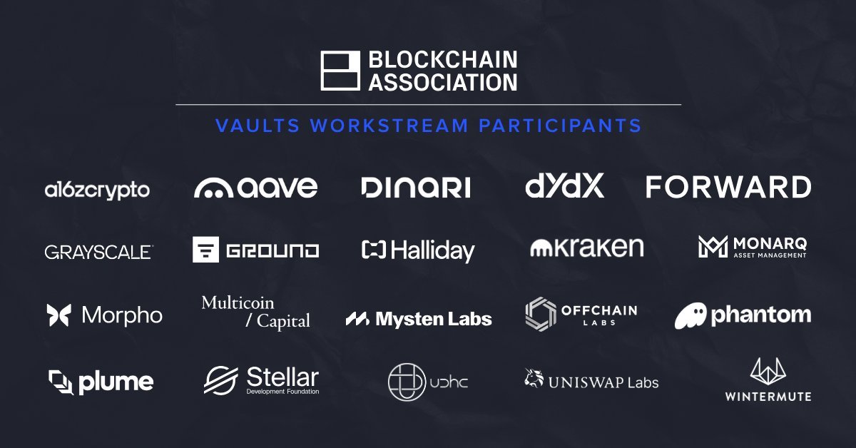 FWDind's tweet photo. Forward is joining @BlockchainAssn's Vaults Workstream to advance policy for onchain infrastructure.

We look forward to engaging with the SEC and indusrty peers to address regulatory questions and support financial innovation in the U.S.

For more information, read  @FWDind General Counsel @GeorgiaQuinnEsq 's Vaults Framework linked below: