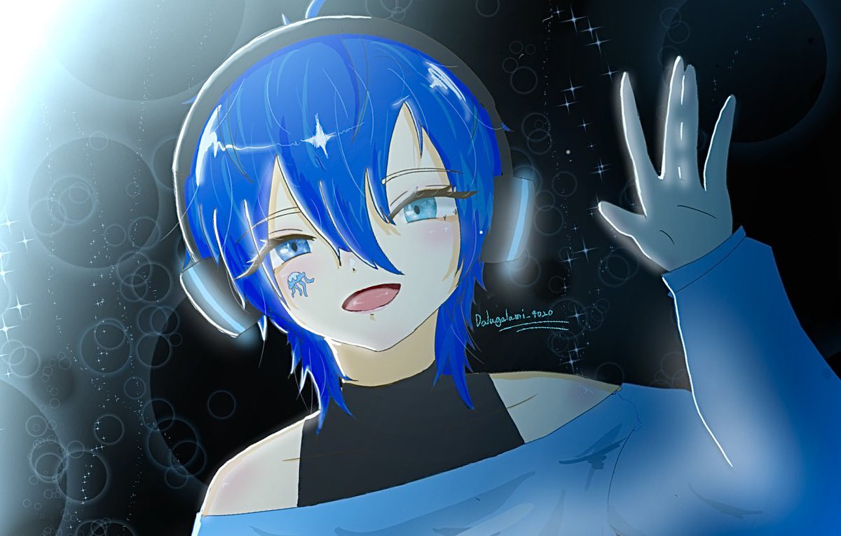 Dalugalami_4020's tweet photo. 「行ってきます🪼」

#深海くらげ画廊 #イラスト
@jelly_fishcr 

とても久しぶりに絵を描きました！
色塗り苦手！ https://t.co/l9PFnZmcCg
