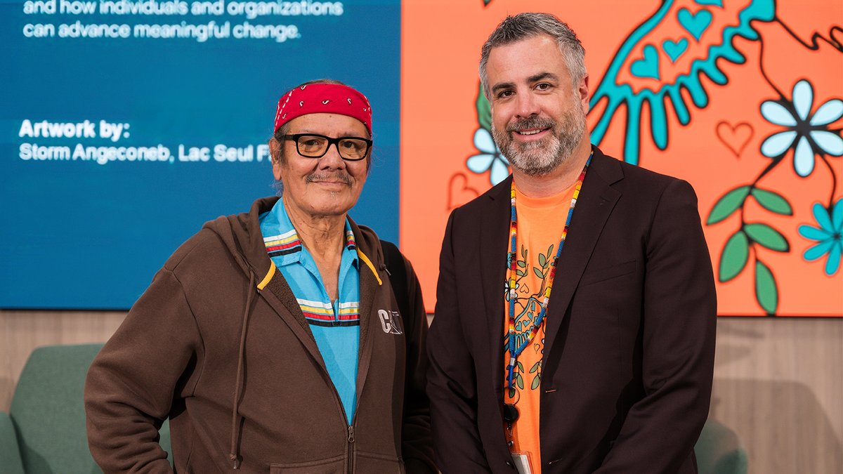 HydroOne's tweet photo. Today, on the National Day for Truth and Reconciliation, we honour the children who never returned home, survivors of residential schools, their families and communities.

At Hydro One, we recognize that reconciliation requires more than words. It calls for continued learning, relationship-building and meaningful engagement with Indigenous Peoples and communities.

Earlier this month, employees had the opportunity to hear from Indigenous author, broadcaster and storyteller Jesse Wente. Through powerful reflections on truth, storytelling and reconciliation, Jesse encouraged us to consider the role each of us can play in building a more inclusive and respectful future.

As we mark this day, we reflect on the lasting impacts of colonial policies and practices, deepen our understanding of Indigenous perspectives and reaffirm our commitment to ongoing learning, meaningful action and stronger relationships built on respect and trust.