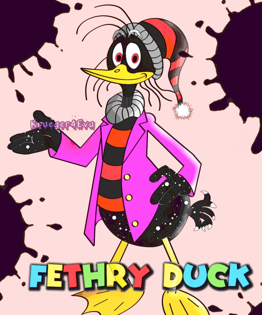 4evaKruege7391's tweet photo. My reimagining of Fethry Duck, sharing both his duck AND loon roots! 🦆🦆🦆

#disney #DisneyDucks #ducktales #FethryDuck https://t.co/wvDhwY3ttc