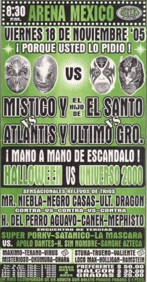 JrStuka's tweet photo. 🕰️ ESTE MIÉRCOLES DEL RECUERDO LES COMPARTO DOS CARTELES QUE GUARDAN PARTE DE MI HISTORIA 🔥

Tenía 15 años y un sueño que apenas comenzaba a tomar vuelo ✈️

📍 24 de Noviembre de 1994 Arena Olímpico Laguna. Con apenas 15 años mi nombre ya aparecía junto a mis hermanos @joel García STUKA y Dandy García.

Hoy lo veo y recuerdo a aquel muchacho de la laguna, con toda una vida por delante y unas ganas enormes de abrirse camino en la lucha libre. 

En Febrero del 2005 llegue al CMLL. Y el segundo cartel del 18 de noviembre de ese mismo año muestra otro capítulo de mi historia en la Arena Mexico. 

Entré estos dos recuerdos hay años de entrenamiento, sacrificios y kilómetros recorridos detrás de un sueño.

ORGULLOSO DE MIS RAÍCES Y CON HISTORIA POR ESCRIBIR. ¡ EL VUELO CONTINÚA! ✈️🔥

Los leo 👀👇🏽 

#tbt #fblifestyle #wbw #StukaJr #miercoles #DE  #recuerdos