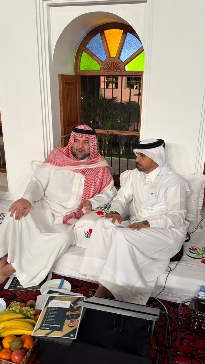 A_S_A_Alsaud's tweet photo. من زيارتي امس للأخ العزيز خالد جاسم في مقر قناة الكأس برنامج المجلس 🇶🇦🤍@khalidjassem74 https://t.co/4pKWbHb26i