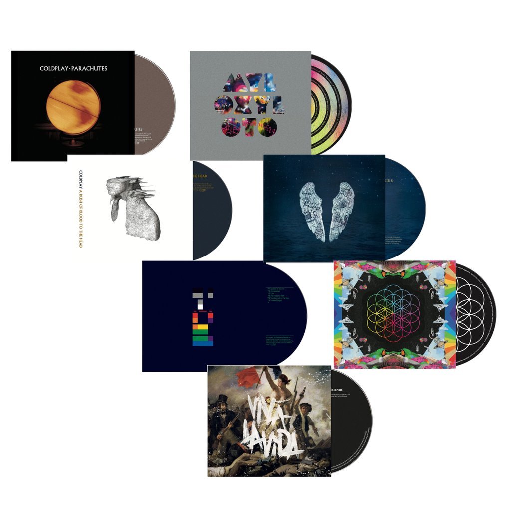 coldplayaccess's tweet photo. Coldplay is reissuing their catalog from Parachutes to A Head Full of Dreams on EcoCD �� made from 90% recycled polycarbonate ♻️💿

​🗓️ Out October 30th https://t.co/VxJwGCyeHR