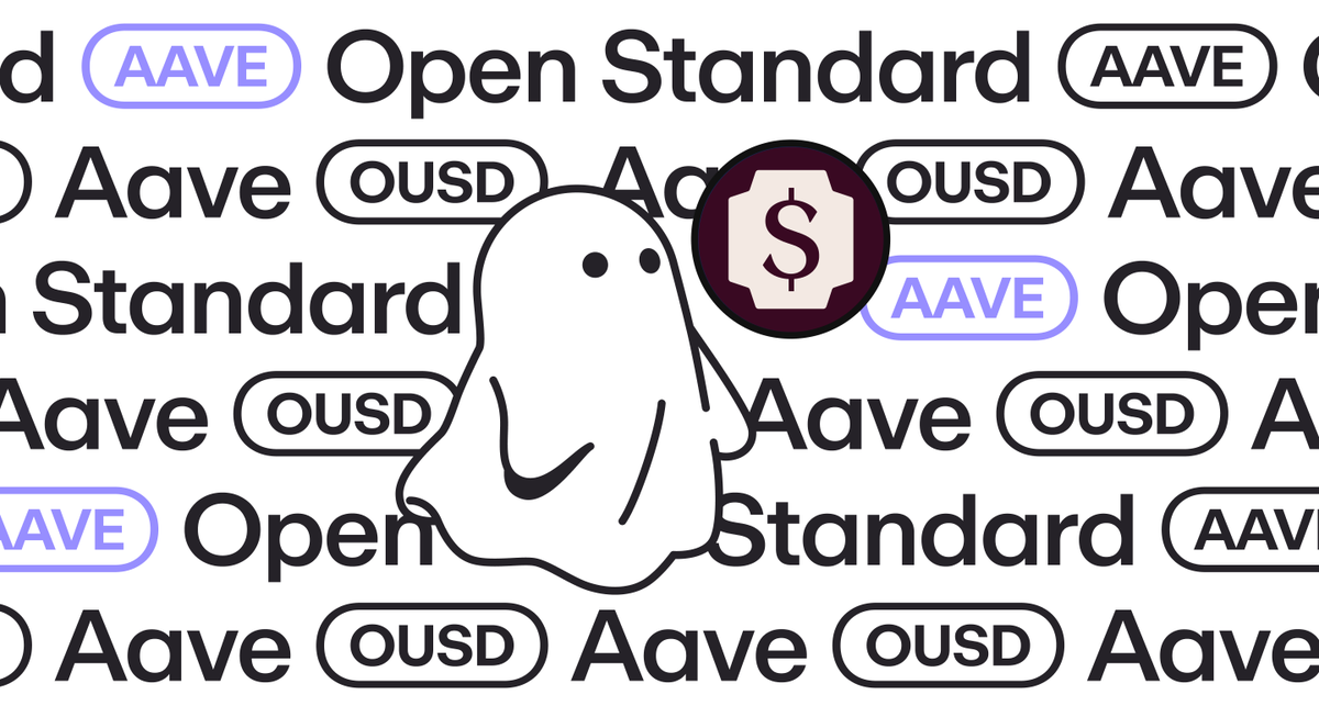 aave's tweet photo. A proposal to onboard @openstandard's OUSD to Aave V3 Core and Aave V4 Core is live.

OUSD is a new stablecoin purpose-built for use cases across banking, cross-border payments, institutional trading, and more. https://t.co/L0Unq2oAXG
