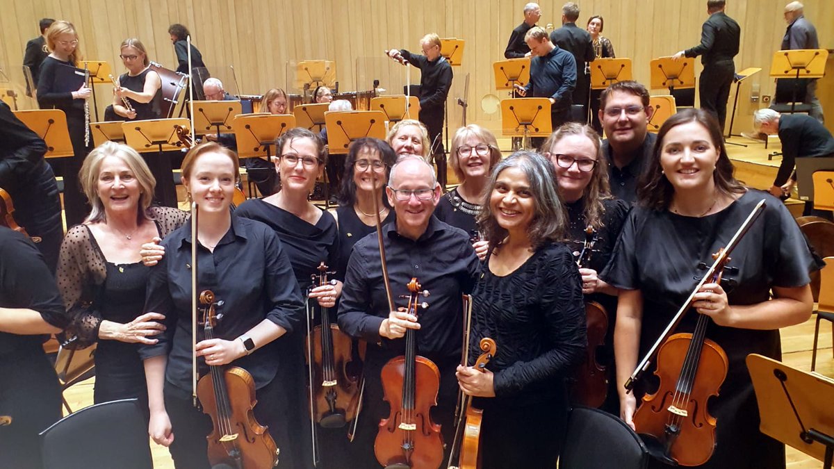 NHSGGC's tweet photo. 🎻👏 Congratulations to the European Doctors’ Orchestra on a sold-out performance at Glasgow Royal Concert Hall.

Clinicians from NHSGGC joined colleagues from across Europe to raise funds for @supportCHAS. A fantastic achievement by everyone involved. ❤️ https://t.co/cst79JoslW